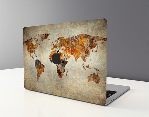 Map MacBook Pro Touch 16 Skin MacBook Air Cover MacBook Retina 12 Protective Vinyl skin Anti Scratch Laptop Top and Bottom Cover