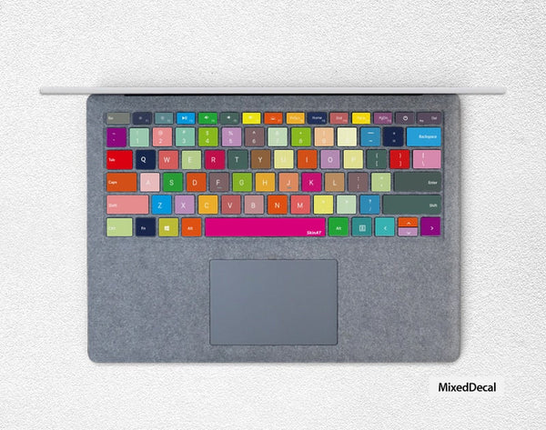 Surface Laptop 3 SurfaceBook surface Pro 7 Keyboard Stickers individual keys Decal Protector Cover Colorful Microsoft Tablet Skin