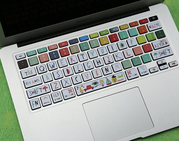 White Cute Skins Keyboard Stickers Laptop MacBook Keyboard Decal MacBook Air 13 Sticker MacBook Pro 16 stickers MacBook Pro 13 kits Skin