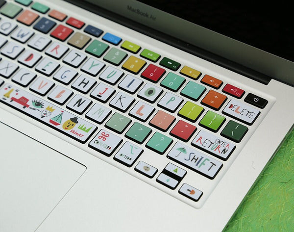 White Cute Skins Keyboard Stickers Laptop MacBook Keyboard Decal MacBook Air 13 Sticker MacBook Pro 16 stickers MacBook Pro 13 kits Skin