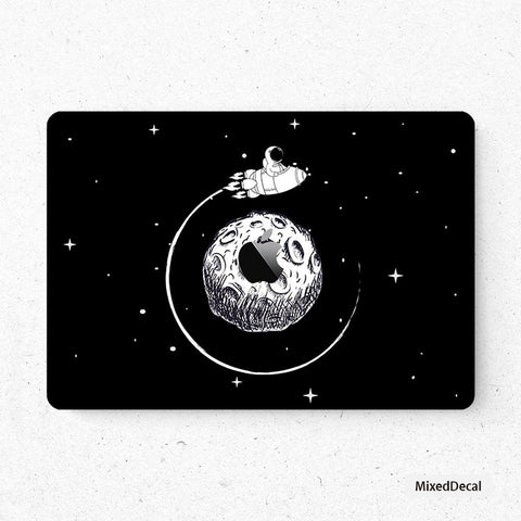 Space Travel MacBook Pro Touch 16 Skin MacBook Pro 13 Cover MacBook Air Protective Vinyl skin Anti Scratch Laptop Top and Bottom Cover