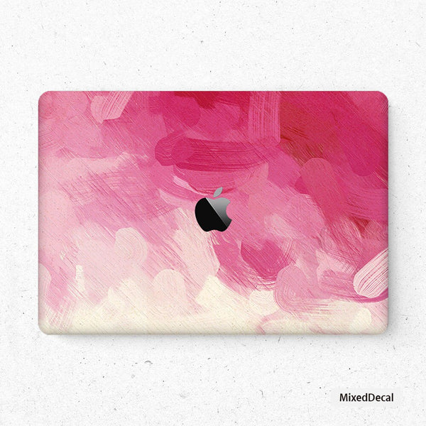 Watercolor Pink Laptop Decal MacBook Air Sticker Pro Skin Computer vinyl cut stickers cover