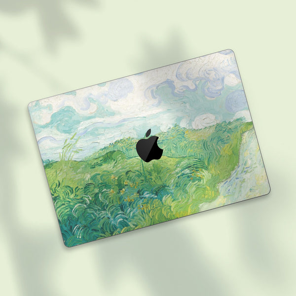 Green wheat MacBook Pro Touch 16 Skin MacBook Air Cover MacBook Retina 12 Vinyl skin Anti Scratch Laptop Top and Bottom Cover