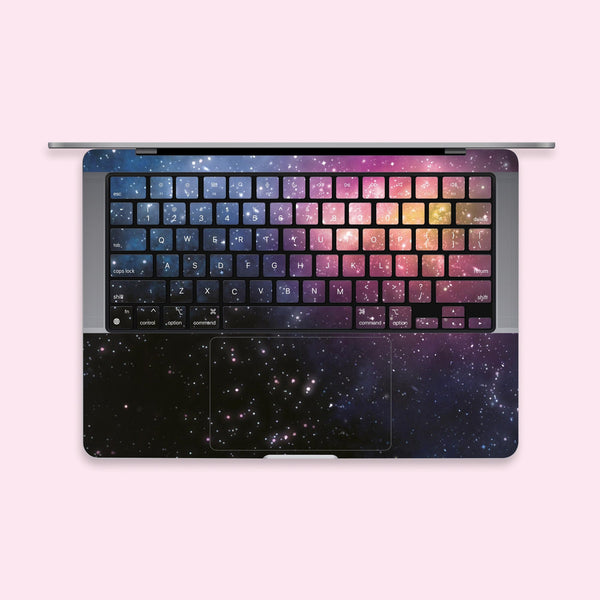 Galaxy Laptop Keyboard Stickers MacBook Air 13 Skin Laptop keyboard MacBook Pro 15 Skin Touch Bar 2017 Cut Stickers MacBook Pro Decal