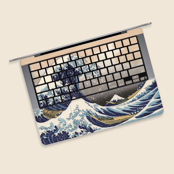 The Great Wave off Kanagaw Laptop Stickers MacBook Pro Decal Mac Air sticker Laptop Pro Retina kits Skin MacBook Pro Air Skin MacBook Pro 15