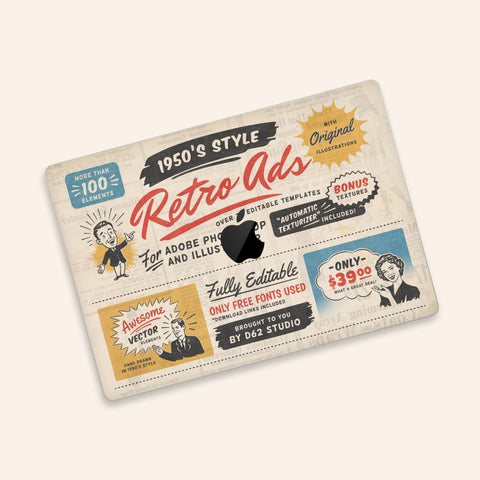 Old Poster MacBook Pro Touch 16 Skin MacBook Pro 13 Cover MacBook Air Protective Vinyl skin Anti Scratch Laptop Top and Bottom Cover