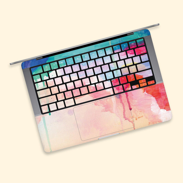 MacBook Air Keyboard Sticker-3M Vinyl Full Keys Cover-Watercolor Laptop keyboard Skin-MacBook Pro keyboard skin