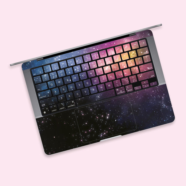 Galaxy Laptop Keyboard Stickers MacBook Air 13 Skin Laptop keyboard MacBook Pro 15 Skin Touch Bar 2017 Cut Stickers MacBook Pro Decal