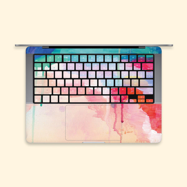 MacBook Air Keyboard Sticker-3M Vinyl Full Keys Cover-Watercolor Laptop keyboard Skin-MacBook Pro keyboard skin