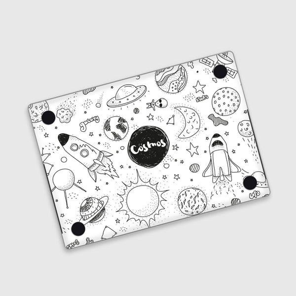 Cosmos White MacBook Pro Touch 16 Skin MacBook Air Cover MacBook Retina 12 Vinyl skin Anti Scratch Laptop Top and Bottom Cover